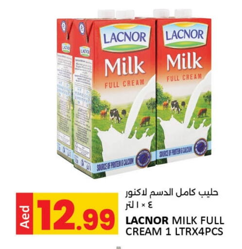 LACNOR Full Cream Milk available at LIYAKKAS HYPERMARKET LLC in UAE - Abu Dhabi