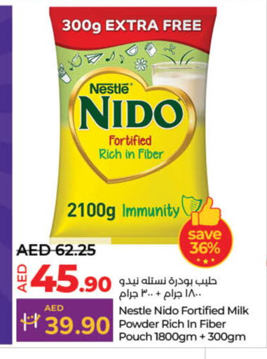 NIDO Milk Powder available at Lulu Hypermarket in UAE - Fujairah