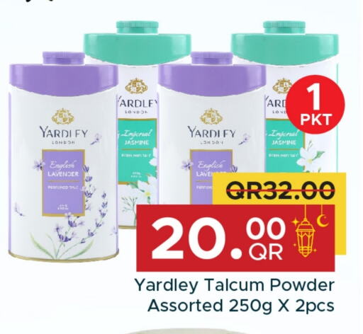 YARDLEY Talcum Powder available at Family Food Centre in Qatar - Al-Shahaniya