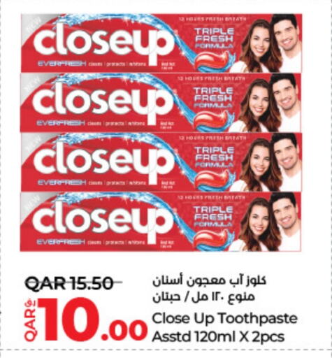 CLOSE UP Toothpaste available at LuLu Hypermarket in Qatar - Al Wakra