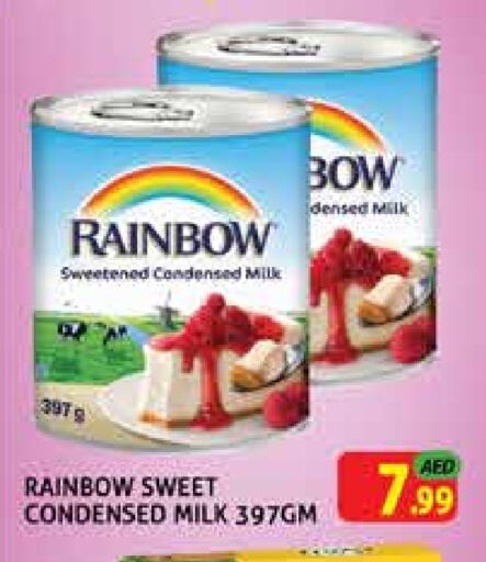 RAINBOW Condensed Milk available at Palm Hypermarket Muhaisina LLC in UAE - Dubai