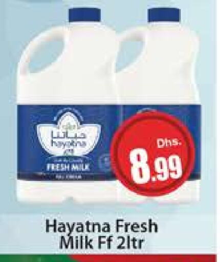 HAYATNA Fresh Milk available at Al Madina  in UAE - Dubai