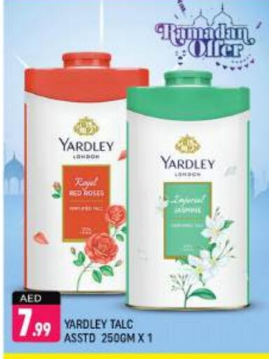 YARDLEY Talcum Powder available at Shaklan  in UAE - Dubai