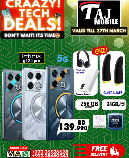 INFINIX available at Taj Mobiles in Bahrain