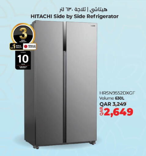 HITACHI Refrigerator available at LuLu Hypermarket in Qatar - Al Khor