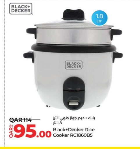 BLACK+DECKER Rice Cooker available at LuLu Hypermarket in Qatar - Al Daayen