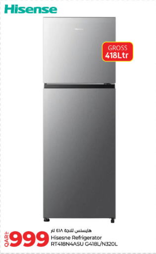 HISENSE Refrigerator available at LuLu Hypermarket in Qatar - Al Wakra