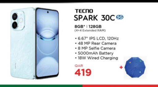 TECNO available at Paris Hypermarket in Qatar - Umm Salal