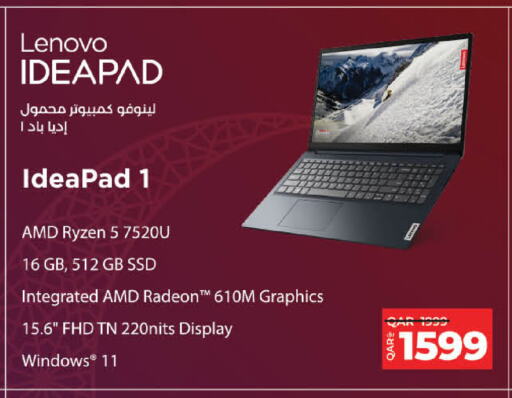 LENOVO Laptop available at LuLu Hypermarket in Qatar - Doha