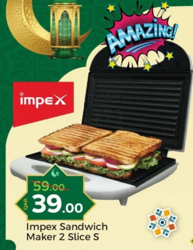 IMPEX Sandwich Maker available at Paris Hypermarket in Qatar - Al Wakra