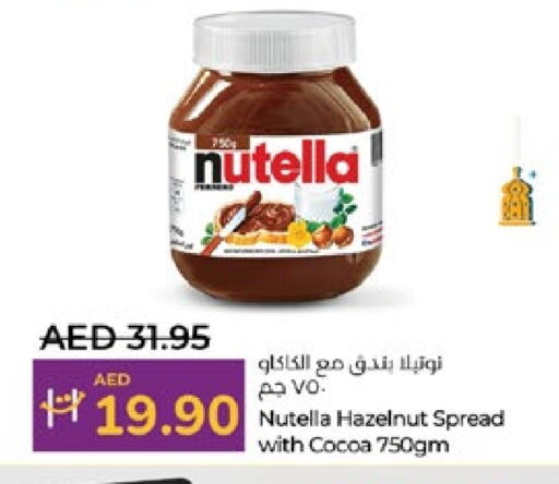 NUTELLA Chocolate Spread available at Lulu Hypermarket in UAE - Abu Dhabi