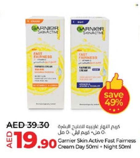 GARNIER Face Cream available at Lulu Hypermarket in UAE - Al Ain