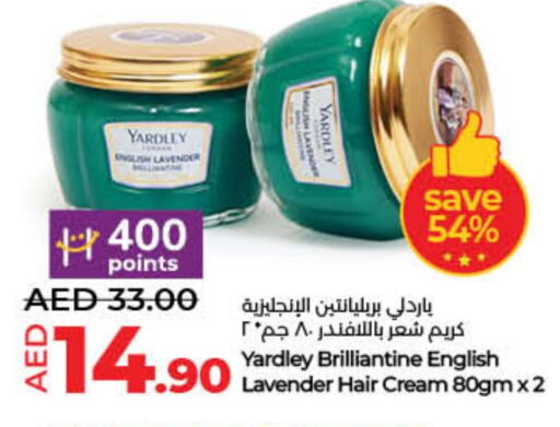 YARDLEY Hair Cream available at Lulu Hypermarket in UAE - Sharjah / Ajman