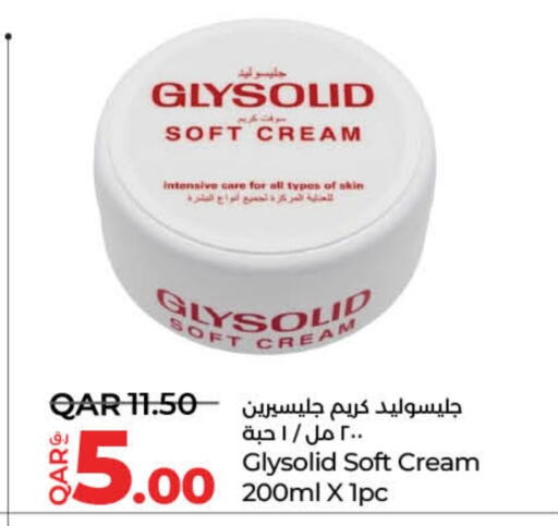 GLYSOLID Face Cream available at LuLu Hypermarket in Qatar - Al Wakra