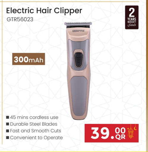 GEEPAS Hair Remover  available at Kabayan Hypermarket in Qatar - Al Shamal