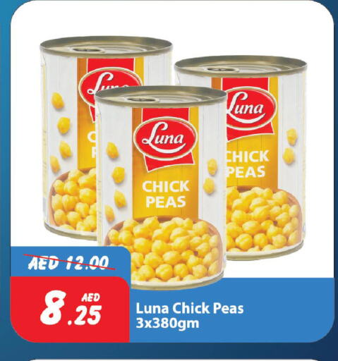 LUNA Chick Peas available at Al Aswaq Hypermarket in UAE - Ras al Khaimah