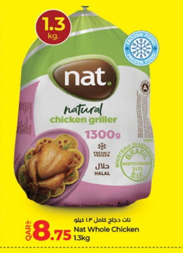 NAT Frozen Whole Chicken available at LuLu Hypermarket in Qatar - Al Rayyan