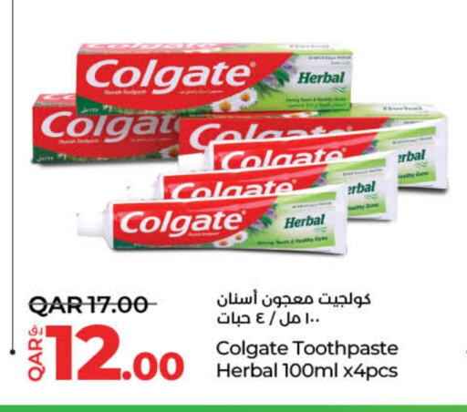 COLGATE Toothpaste available at LuLu Hypermarket in Qatar - Doha