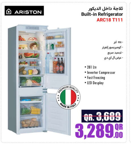 ARISTON Refrigerator available at Jumbo Electronics in Qatar - Al Shamal