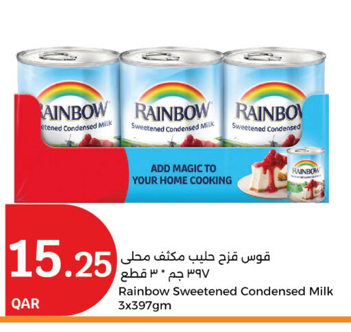 RAINBOW Condensed Milk available at City Hypermarket in Qatar - Doha