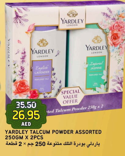 YARDLEY Talcum Powder available at Select Market in UAE - Abu Dhabi