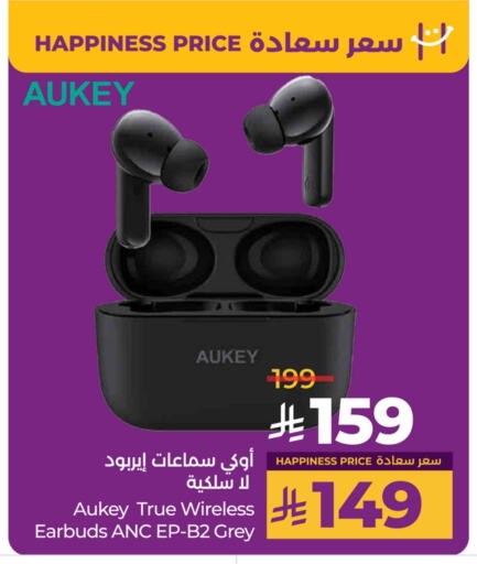 AUKEY Earphone available at LULU Hypermarket in KSA, Saudi Arabia, Saudi - Hafar Al Batin