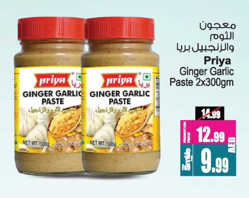 Salts, Spices & Paste in Ansar Gallery, UAE Offers - United Arab Emirates PRIYA Garlic Paste available at Ansar Gallery in UAE - Dubai