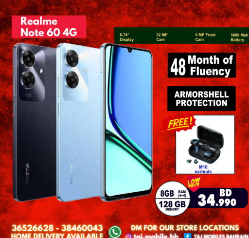 REALME available at Taj Mobiles in Bahrain