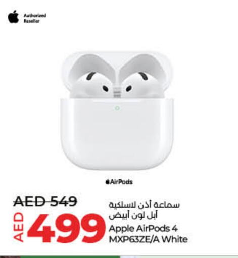 APPLE Earphone available at Lulu Hypermarket in UAE - Umm al Quwain
