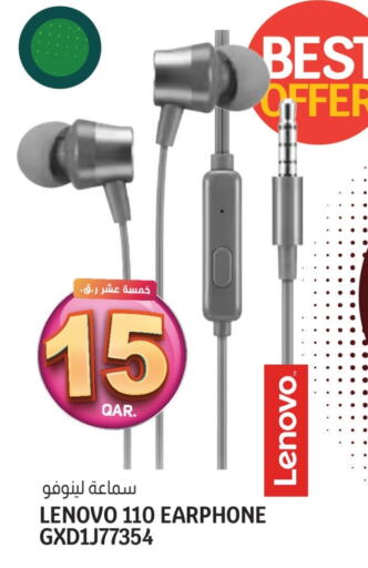 LENOVO Earphone available at Saudia Hypermarket in Qatar - Al Khor