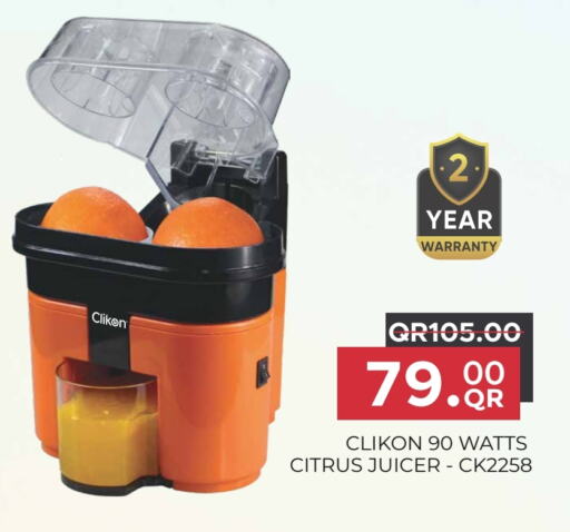 Kitchen Appliance in Regency Group, Qatar Offers - Qatar CLIKON Juicer available at Regency Group in Qatar - Al Wakra
