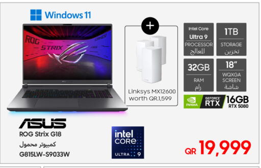 كمبيوتر ولابتوب in تكنو بلو, قطر Offers - قطر أسوس لابتوب available at تكنو بلو in قطر - الريان