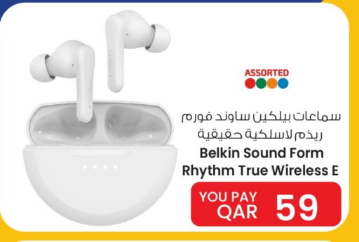 Accessories - Electronics in Mark & Save , Qatar Offers - Qatar BELKIN Earphone available at Mark & Save in Qatar - Al-Shahaniya