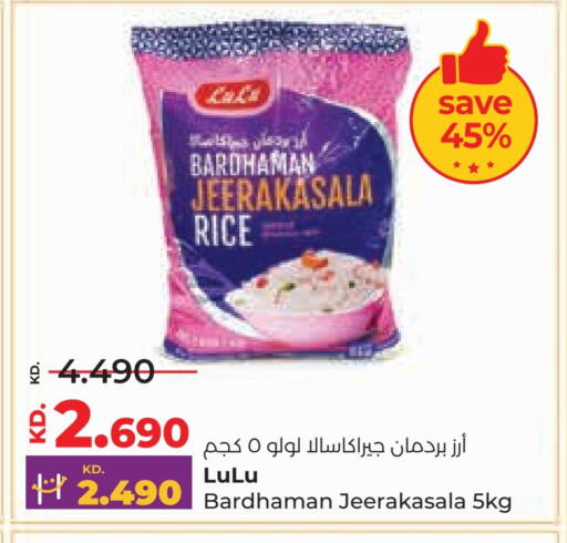 LULU Jeerakasala Rice available at Lulu Hypermarket  in Kuwait - Ahmadi Governorate