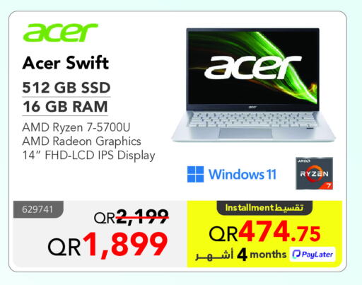 ACER available at Jarir Bookstore  in Qatar - Al-Shahaniya