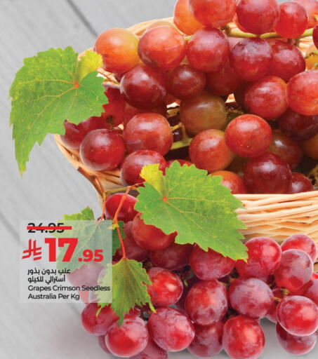 Fresh Fruits in LULU Hypermarket, Saudi Arabia Offers - Saudi Arabia Grapes from Australia available at LULU Hypermarket in KSA, Saudi Arabia, Saudi - Riyadh