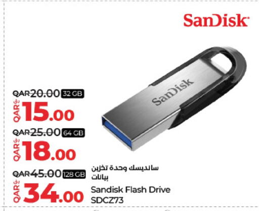 SANDISK Flash Drive available at LuLu Hypermarket in Qatar - Al Khor