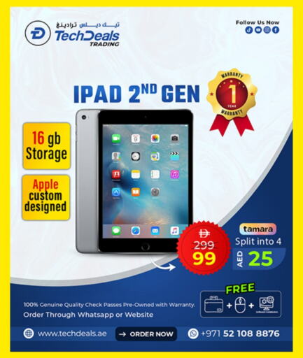 APPLE iPad available at TechDelas Electronics Trading in UAE - Abu Dhabi