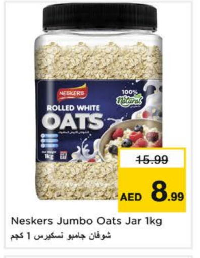 Cereals & Bars in Nesto Hypermarket, UAE Offers - United Arab Emirates NESKERS Oats available at Nesto Hypermarket in UAE - Sharjah / Ajman