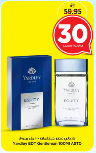 YARDLEY available at Nesto in KSA, Saudi Arabia, Saudi - Riyadh