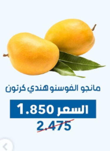 Fresh Fruits in Dahiyat Abdullah Al Salem and Mansourieh Cooperative Society, Kuwait Offers - Kuwait Mango Mango available at Dahiyat Abdullah Al Salem and Mansourieh Cooperative Society in Kuwait - Jahra Governorate