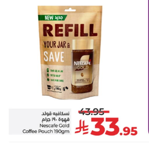 NESCAFE GOLD Coffee available at LULU Hypermarket in KSA, Saudi Arabia, Saudi - Khamis Mushait