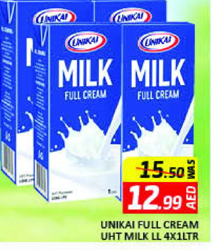 UNIKAI Long Life / UHT Milk available at Mango Hypermarket LLC in UAE - Dubai