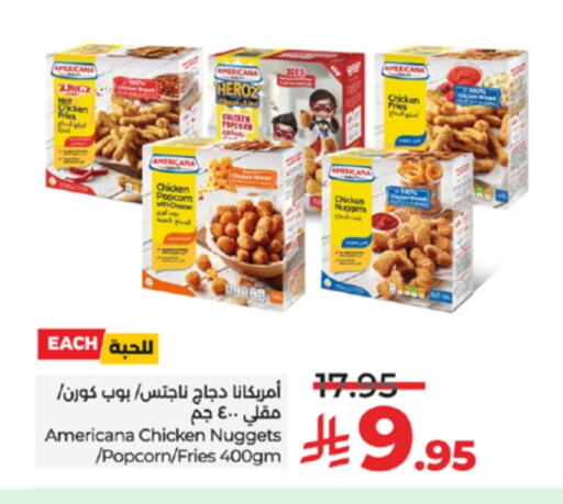 AMERICANA Chicken Nuggets available at LULU Hypermarket in KSA, Saudi Arabia, Saudi - Khamis Mushait
