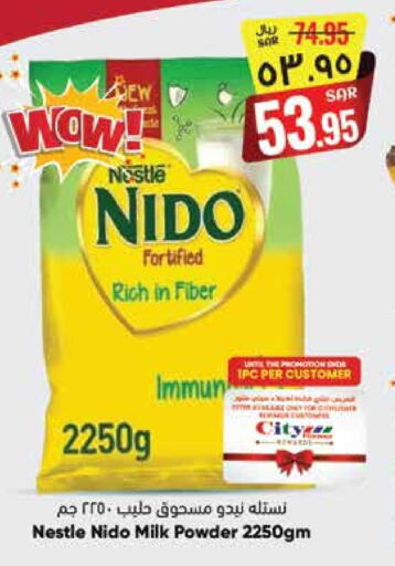 NIDO Milk Powder available at City Flower in KSA, Saudi Arabia, Saudi - Hail