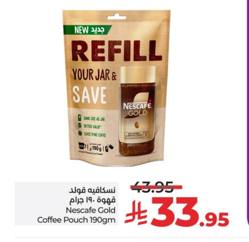 NESCAFE GOLD Coffee available at LULU Hypermarket in KSA, Saudi Arabia, Saudi - Unayzah