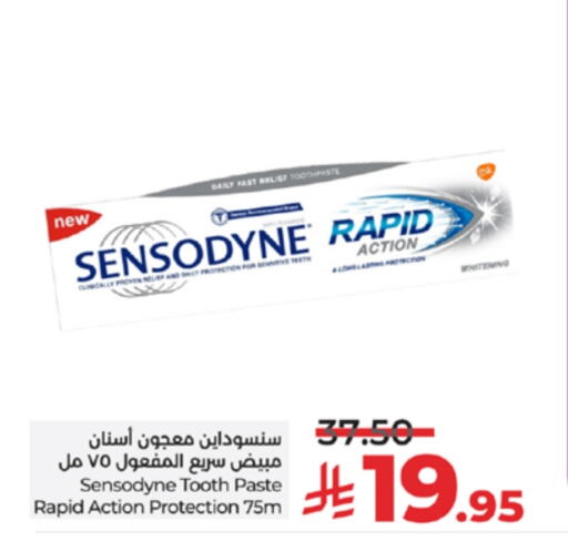 SENSODYNE Toothpaste available at LULU Hypermarket in KSA, Saudi Arabia, Saudi - Khamis Mushait