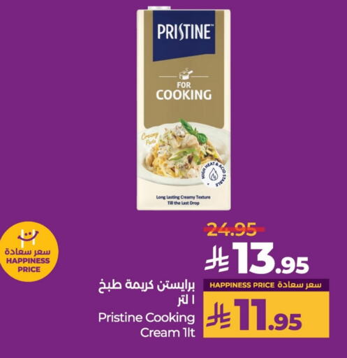 PRISTINE Whipping / Cooking Cream available at LULU Hypermarket in KSA, Saudi Arabia, Saudi - Al Hasa