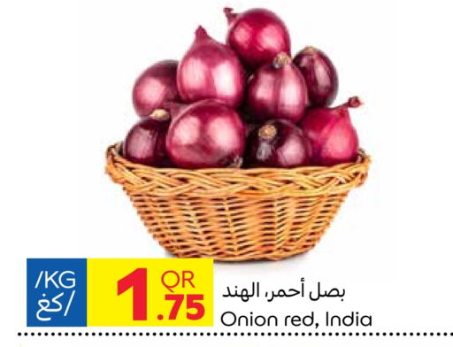 Onion from India available at Carrefour in Qatar - Al Shamal