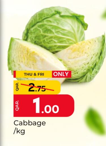 Fresh Vegetables in Paris Hypermarket, Qatar Offers - Qatar Cabbage available at Paris Hypermarket in Qatar - Doha
